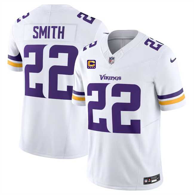 Men & Women & Youth Minnesota Vikings #22 Harrison Smith White 2024 F.U.S.E. With 4-Star C Patch Vapor Untouchable Limited Stitched Jersey